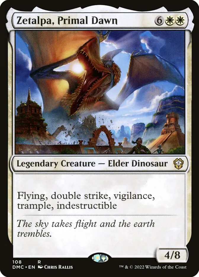 2022 Dominaria United Commander Zetalpa, Primal Dawn #108 rare card image