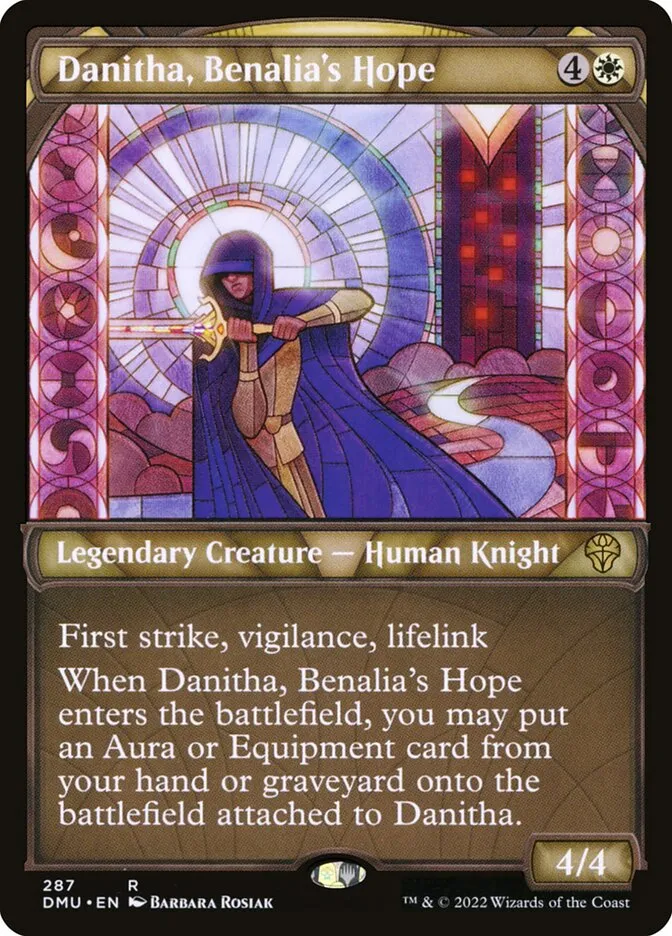 2022 Dominaria United Danitha, Benalia's Hope rare #287 rare card image