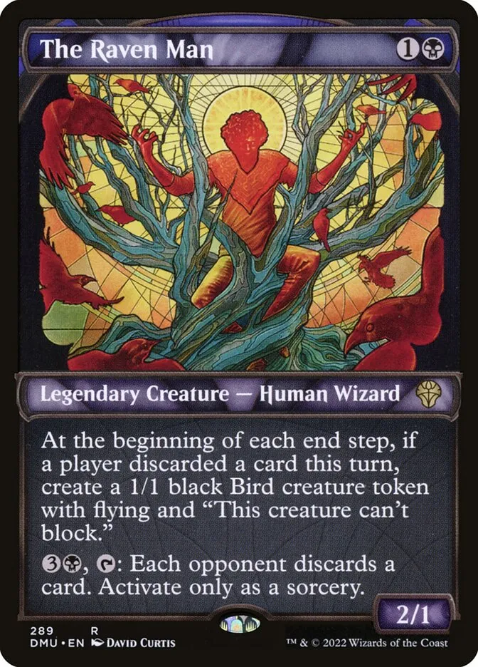2022 Dominaria United The Raven Man rare #289 rare card image