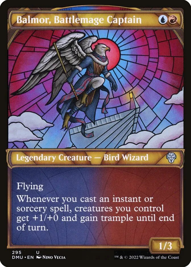 2022 Dominaria United Balmor, Battlemage Captain uncommon #295 uncommon card image