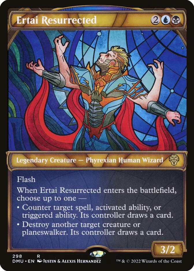 2022 Dominaria United Ertai Resurrected rare #298 rare card image