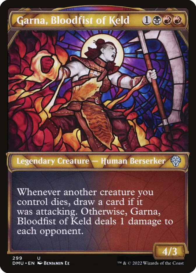2022 Dominaria United Garna, Bloodfist of Keld uncommon #299 uncommon card image