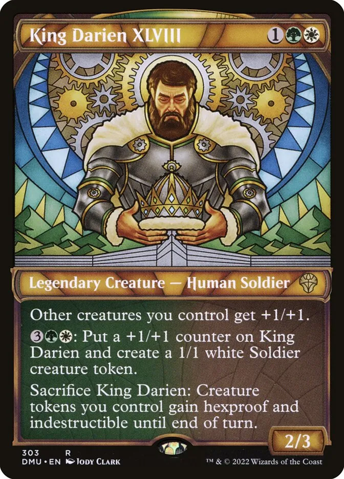 2022 Dominaria United King Darien XLVIII rare #303 rare card image