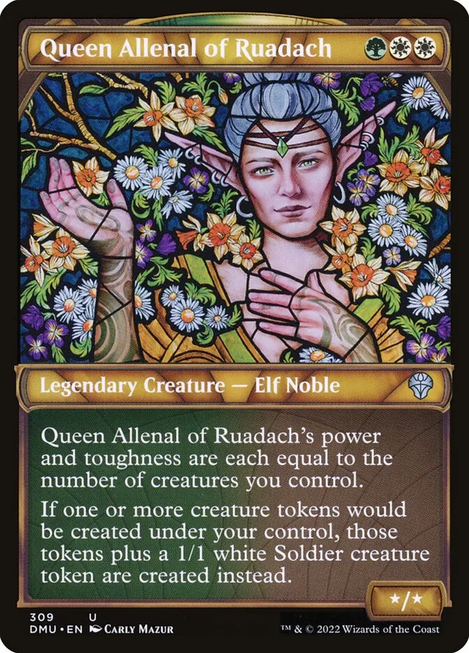 2022 Dominaria United Queen Allenal of Ruadach uncommon #309 uncommon card image