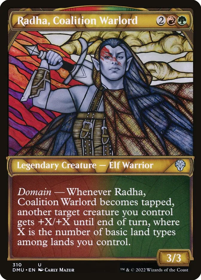 2022 Dominaria United Radha, Coalition Warlord uncommon #310 uncommon card image