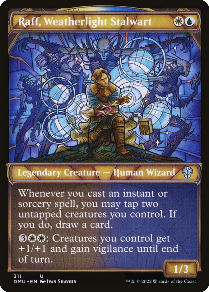 2022 Dominaria United Raff, Weatherlight Stalwart uncommon #311 uncommon card image