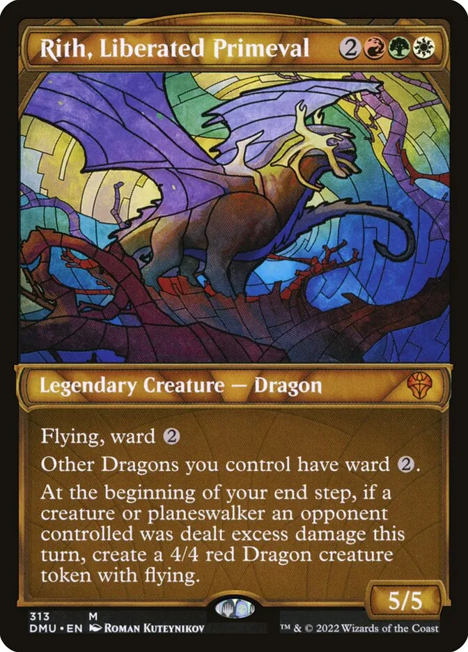 2022 Dominaria United Rith, Liberated Primeval mythic #313 mythic card image