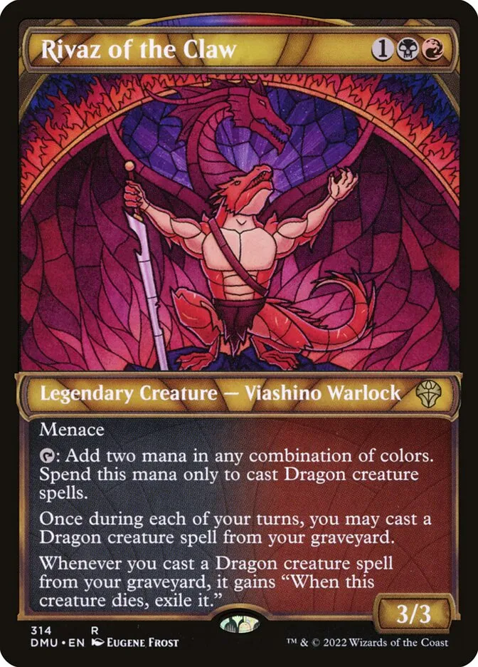 2022 Dominaria United Rivaz of the Claw rare #314 rare card image