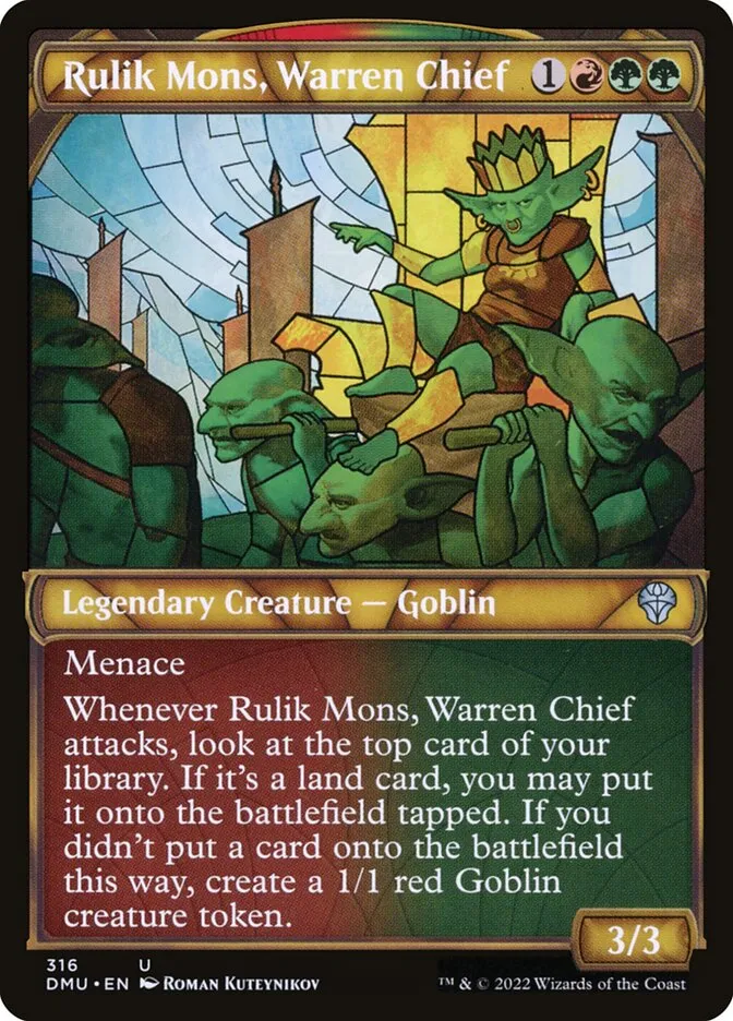 2022 Dominaria United Rulik Mons, Warren Chief uncommon #316 uncommon card image