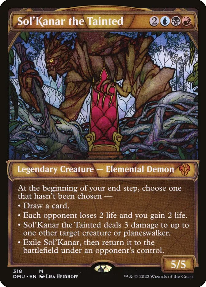 2022 Dominaria United Sol'Kanar the Tainted mythic #318 mythic card image