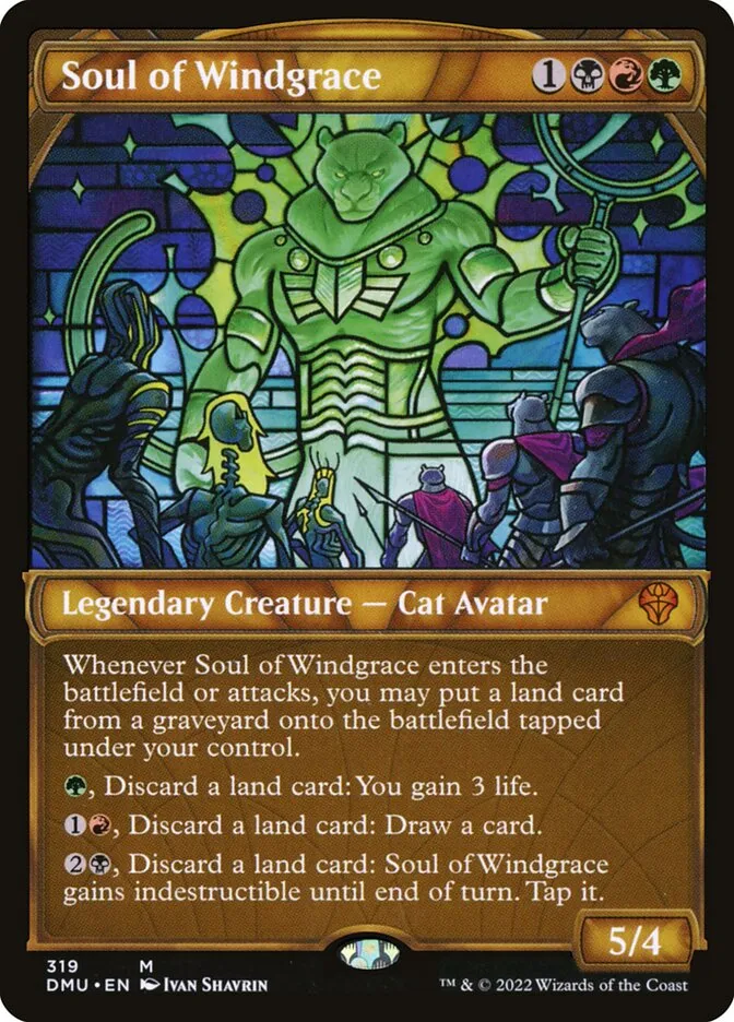 2022 Dominaria United Soul of Windgrace mythic #319 mythic card image