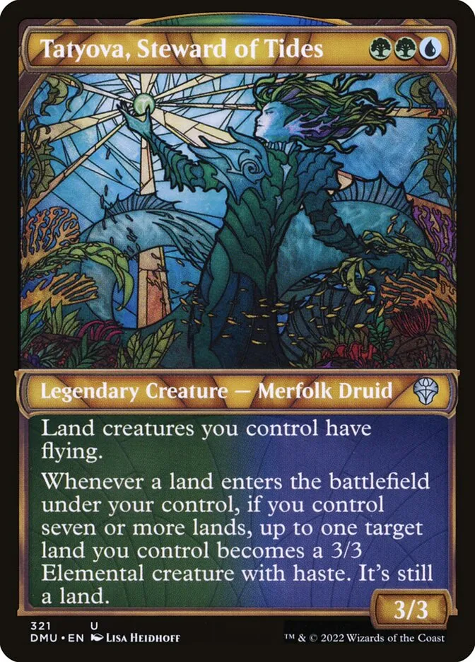 2022 Dominaria United Tatyova, Steward of Tides uncommon #321 uncommon card image