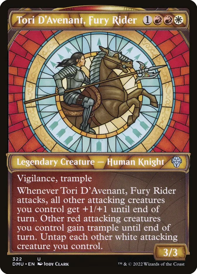 2022 Dominaria United Tori D'Avenant, Fury Rider uncommon #322 uncommon card image