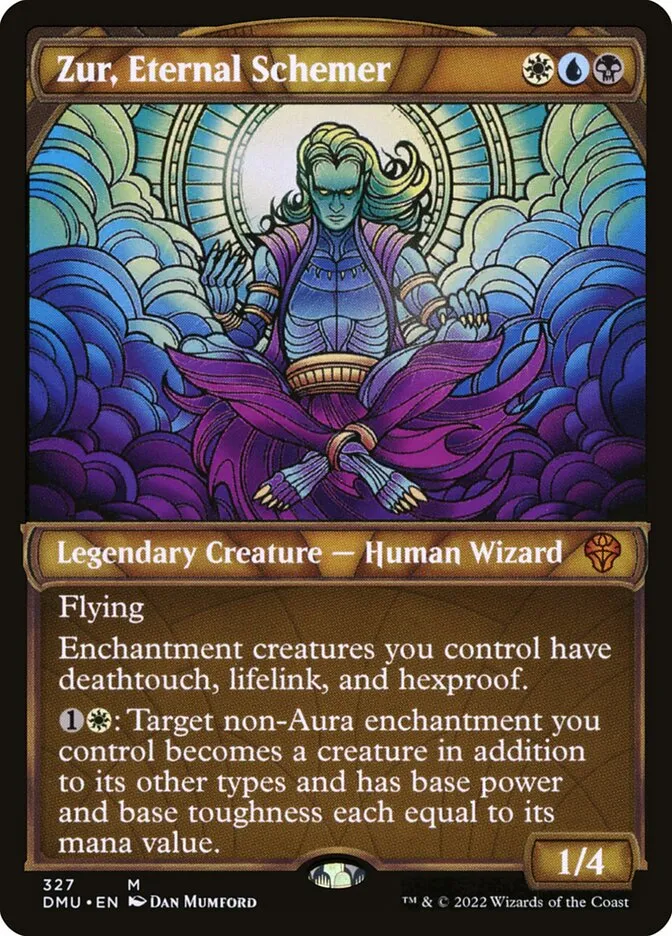 2022 Dominaria United Zur, Eternal Schemer mythic #327 mythic card image