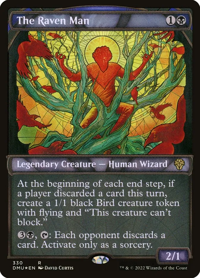 2022 Dominaria United The Raven Man rare #330 rare card image