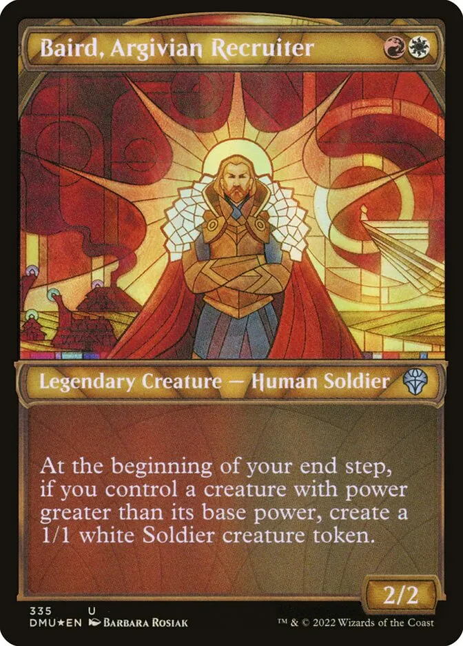 2022 Dominaria United Baird, Argivian Recruiter uncommon #335 uncommon card image