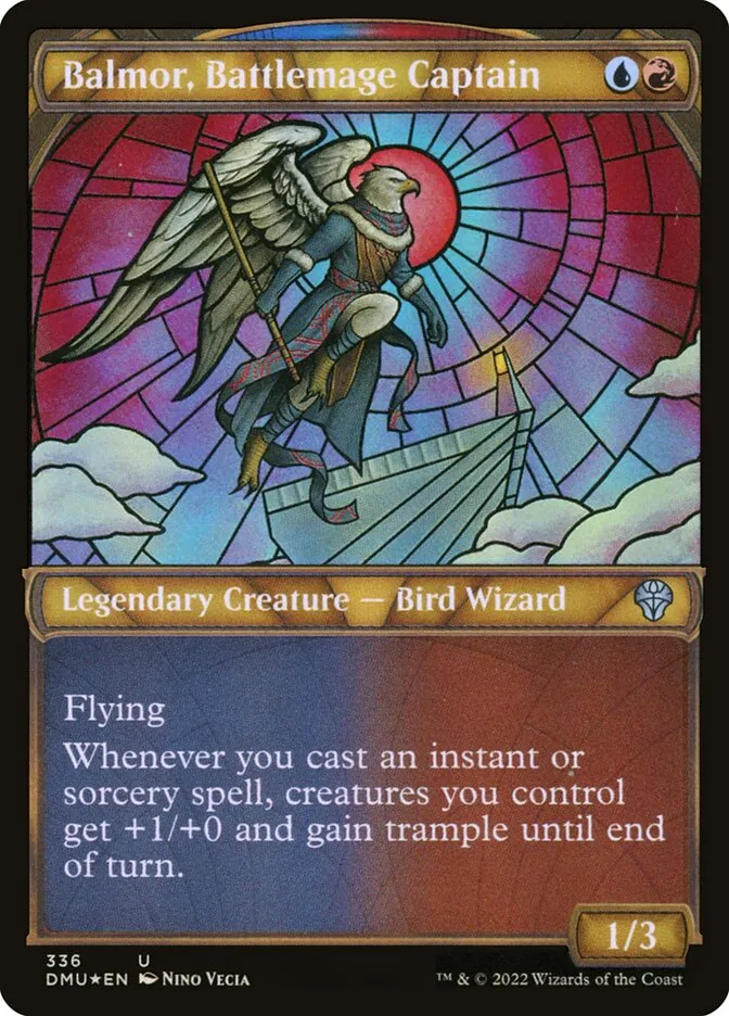 2022 Dominaria United Balmor, Battlemage Captain uncommon #336 uncommon card image