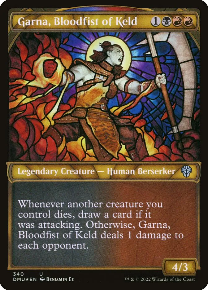 2022 Dominaria United Garna, Bloodfist of Keld uncommon #340 uncommon card image
