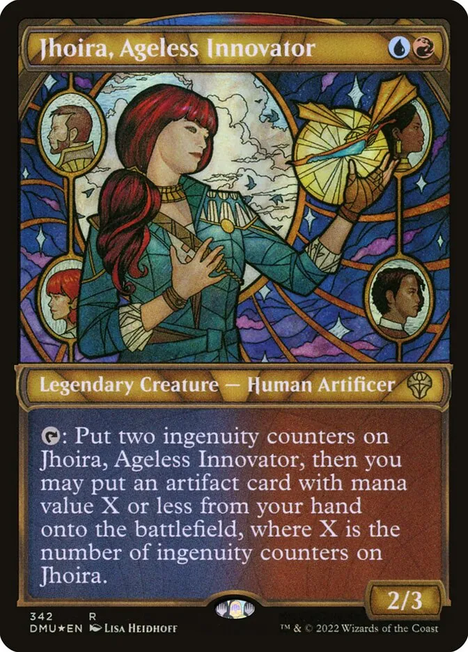 2022 Dominaria United Jhoira, Ageless Innovator rare #342 rare card image