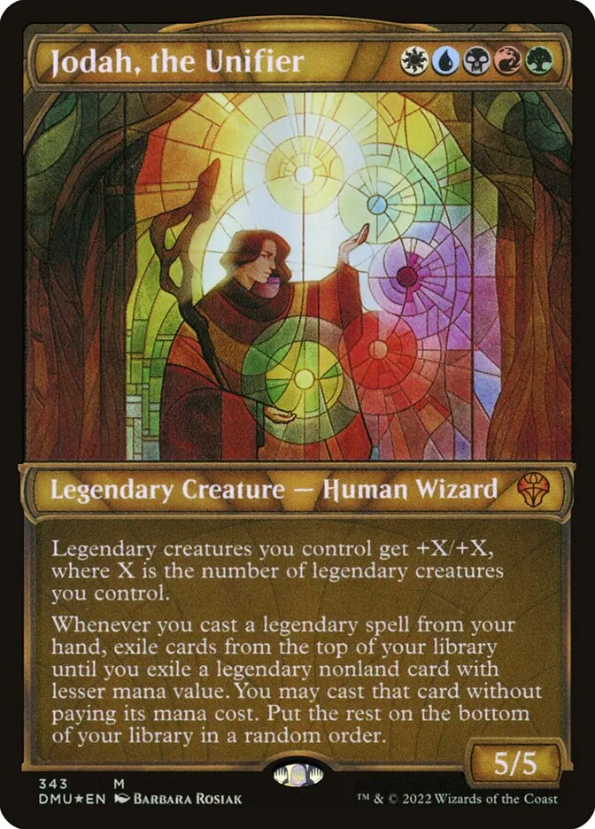 2022 Dominaria United Jodah, the Unifier mythic #343 mythic card image