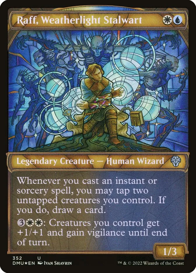 2022 Dominaria United Raff, Weatherlight Stalwart uncommon #352 uncommon card image