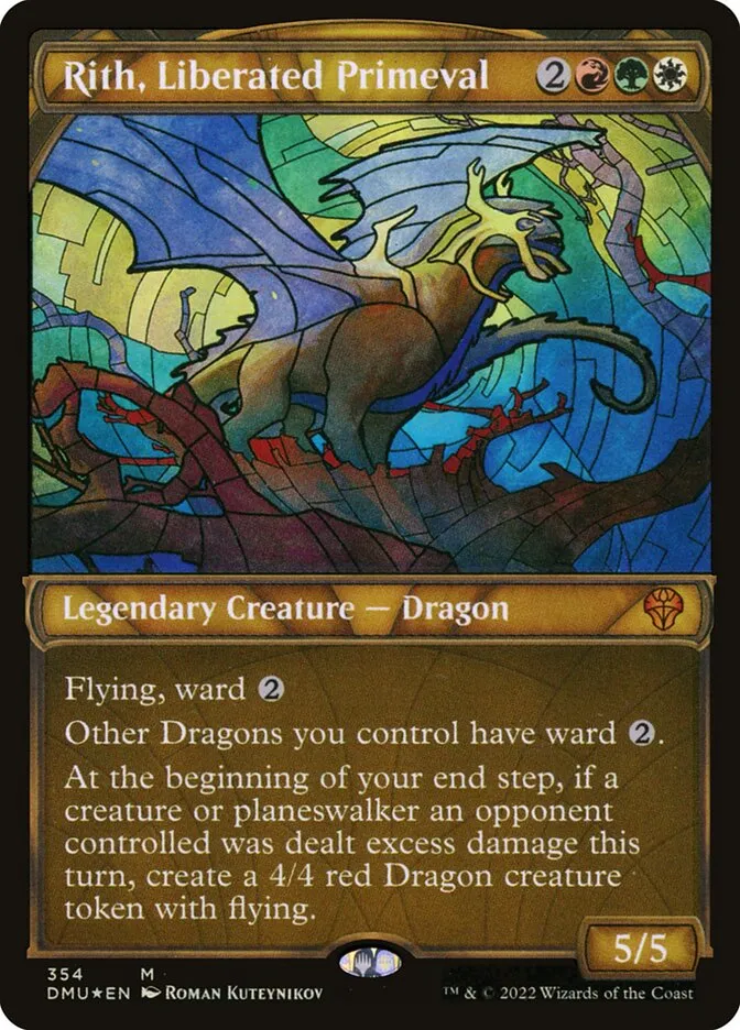 2022 Dominaria United Rith, Liberated Primeval mythic #354 mythic card image