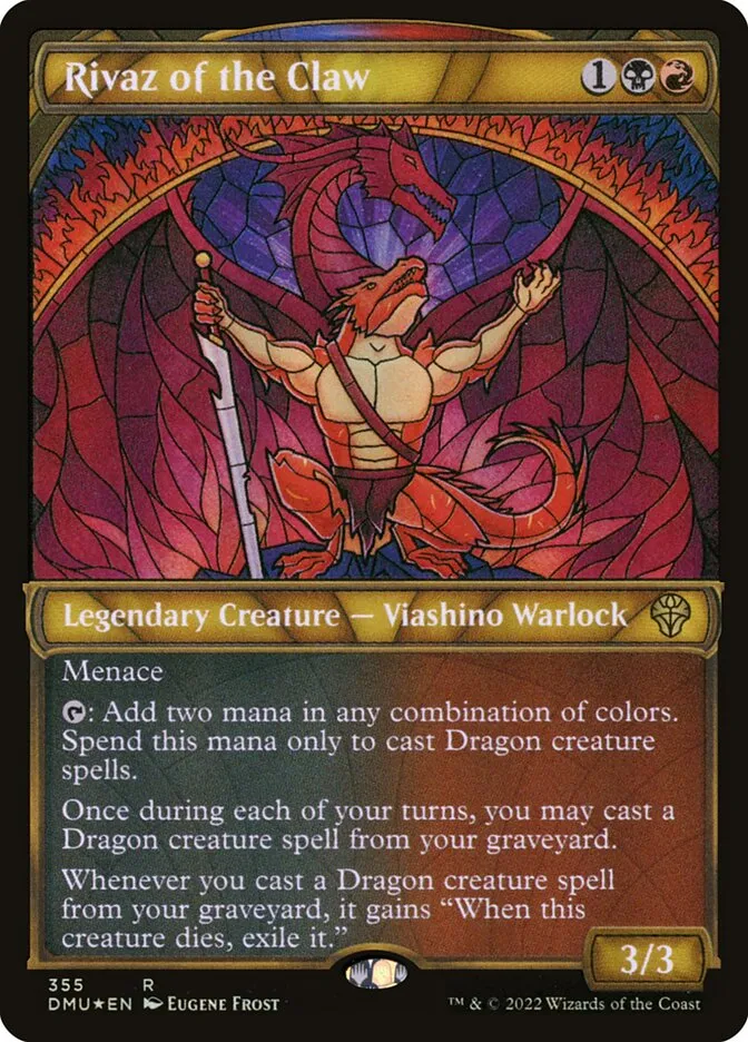 2022 Dominaria United Rivaz of the Claw rare #355 rare card image