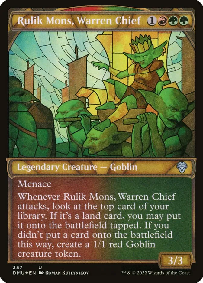 2022 Dominaria United Rulik Mons, Warren Chief uncommon #357 uncommon card image
