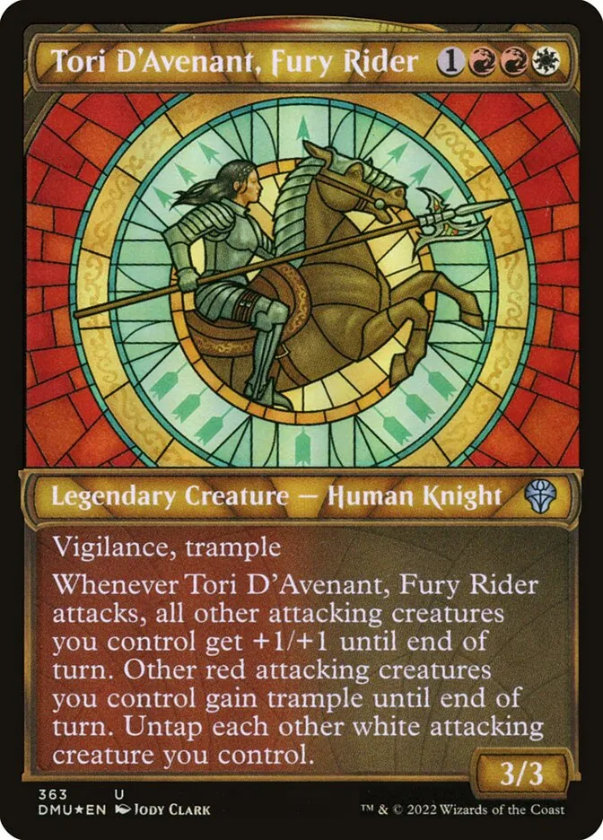 2022 Dominaria United Tori D'Avenant, Fury Rider uncommon #363 uncommon card image