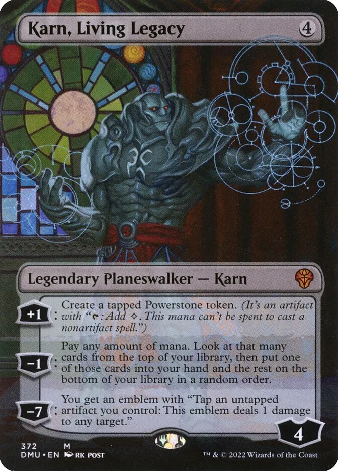 2022 Dominaria United Karn, Living Legacy #372 mythic card image