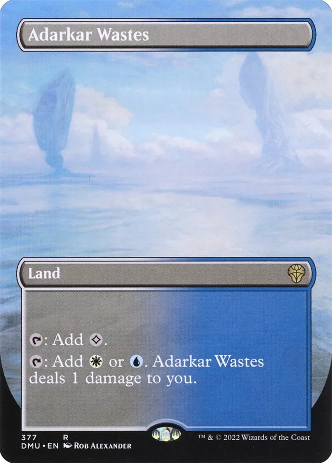 2022 Dominaria United Adarkar Wastes [Borderless] rare #377 rare card image