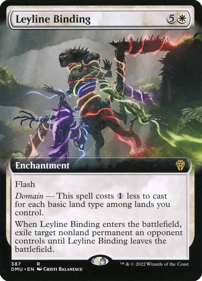 2022 Dominaria United Leyline Binding [Extended Art Foil] rare #387 rare card image