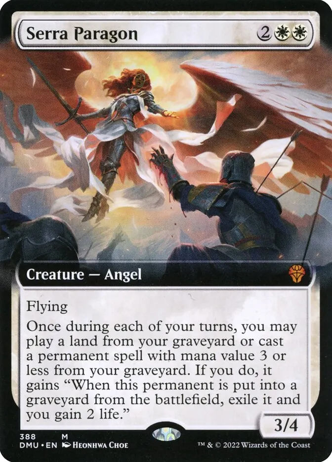 2022 Dominaria United Serra Paragon #388 mythic card image