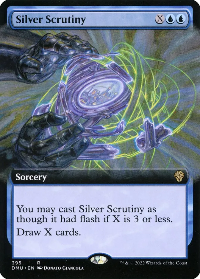 2022 Dominaria United Silver Scrutiny #395 rare card image