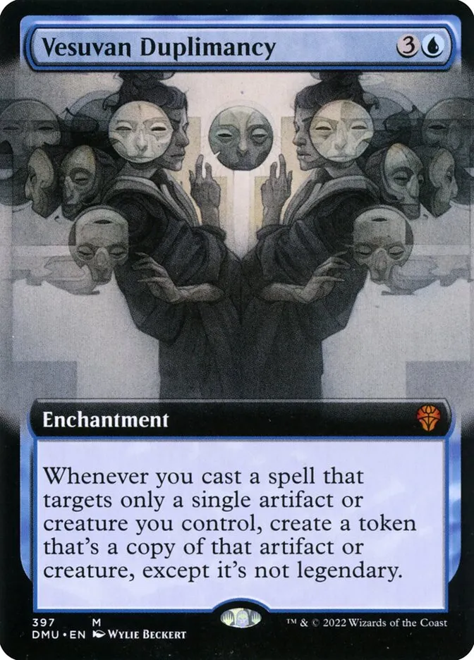 2022 Dominaria United Vesuvan Duplimancy #397 mythic card image