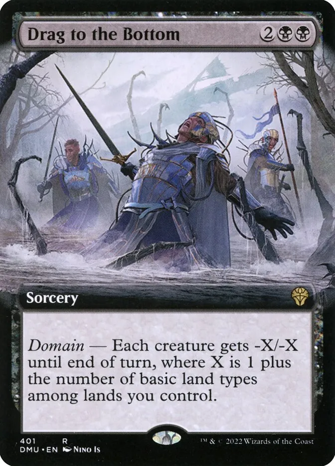 2022 Dominaria United Drag to the Bottom #401 rare card image