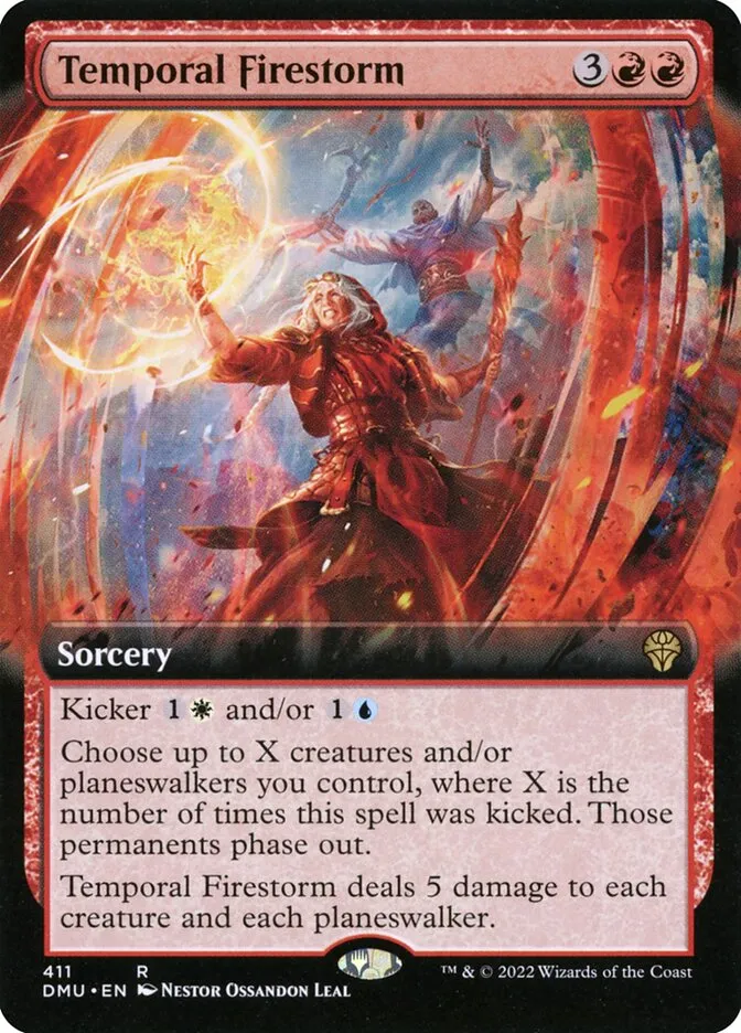 2022 Dominaria United Temporal Firestorm #411 rare card image