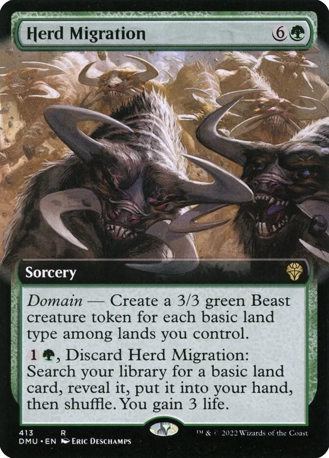 2022 Dominaria United Herd Migration #413 rare card image