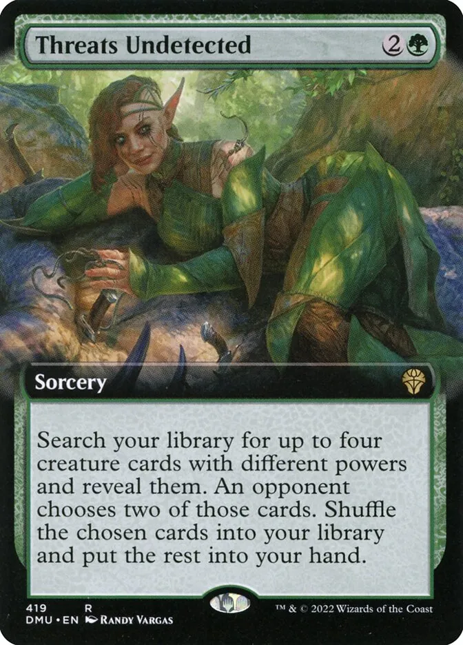 2022 Dominaria United Threats Undetected #419 rare card image