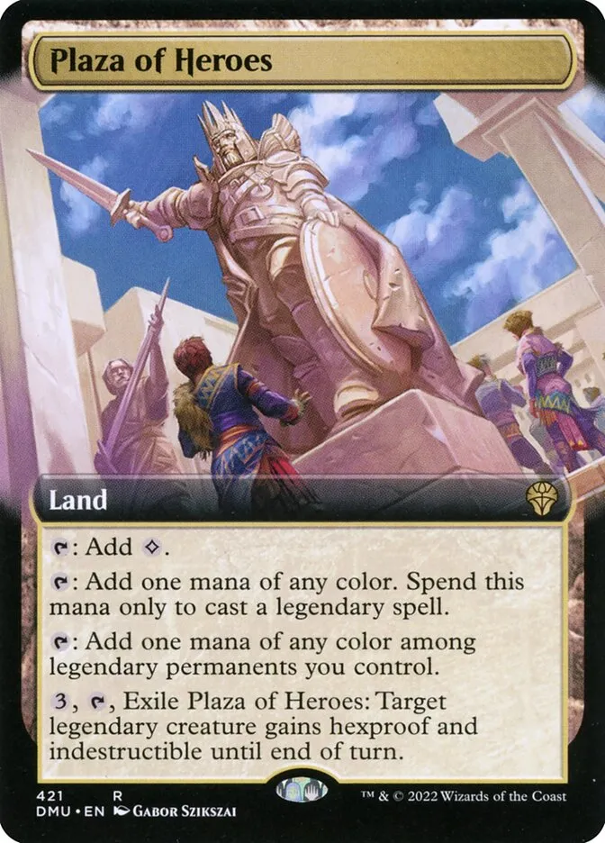 2022 Dominaria United Plaza of Heroes #421 rare card image