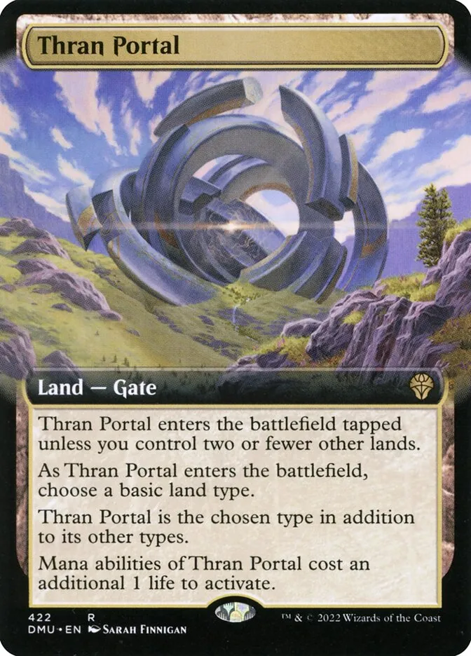 2022 Dominaria United Thran Portal #422 rare card image