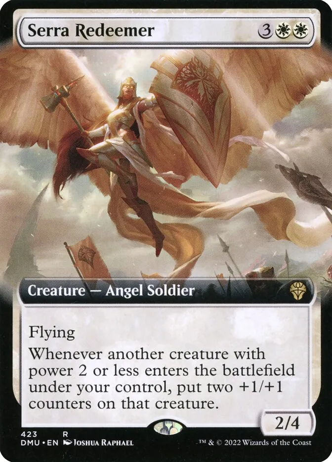 2022 Dominaria United Serra Redeemer #423 rare card image
