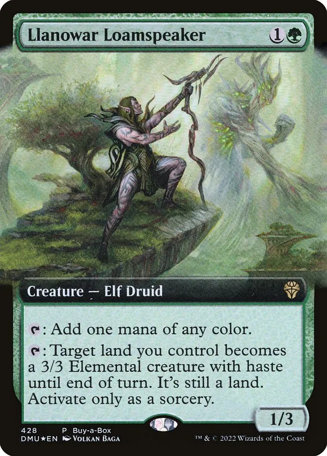 2022 Dominaria United Llanowar Loamspeaker [Buy A Box] rare #428 rare card image