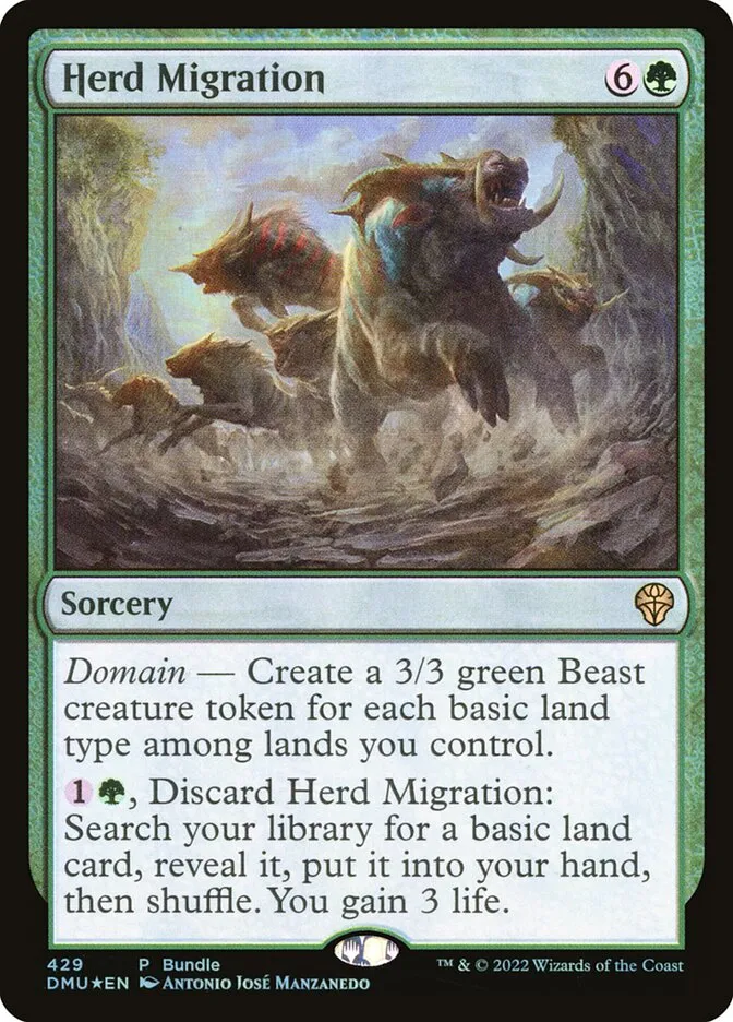 2022 Dominaria United Herd Migration [Promo] rare #429 rare card image
