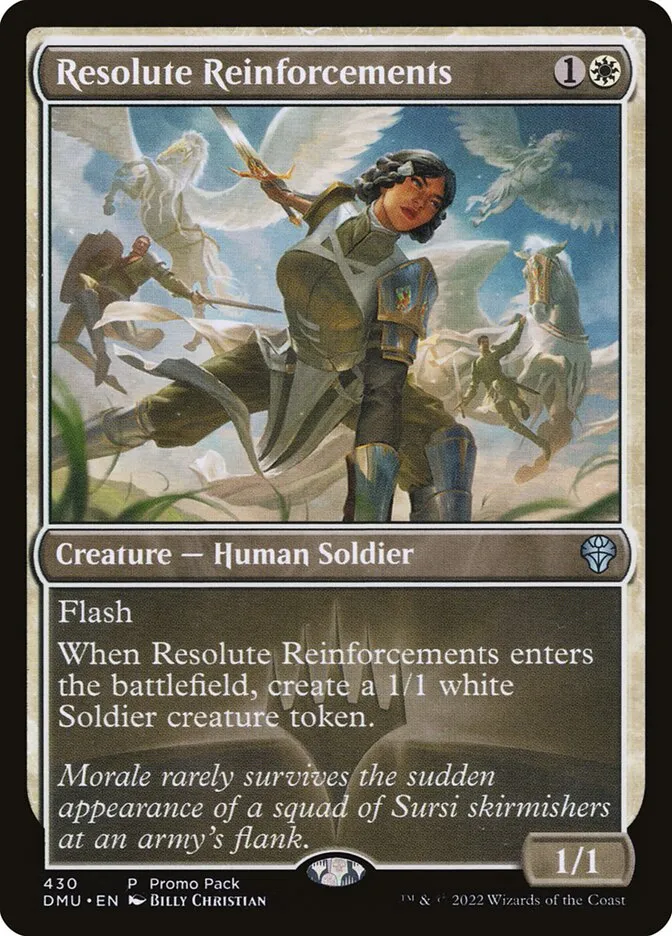 2022 Dominaria United Resolute Reinforcements [Promo] uncommon #430 uncommon card image