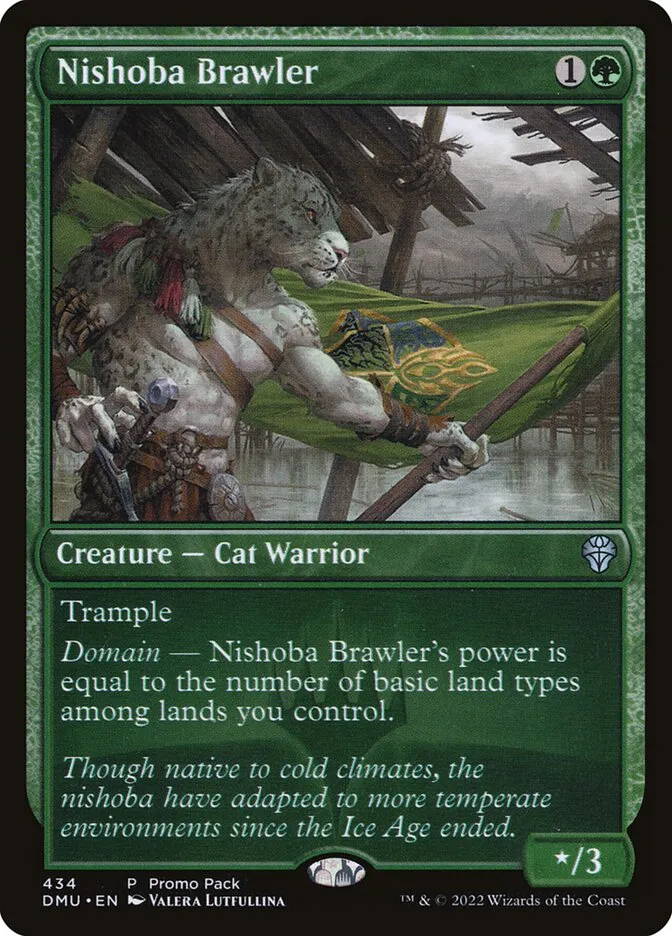 2022 Dominaria United Nishoba Brawler [Promo] uncommon #434 uncommon card image