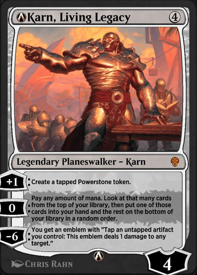 2022 Dominaria United A-Karn, Living Legacy mythic #A-1 mythic card image