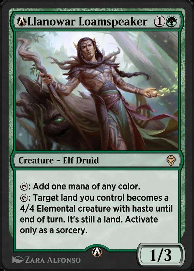 2022 Dominaria United A-Llanowar Loamspeaker rare #A-170 rare card image