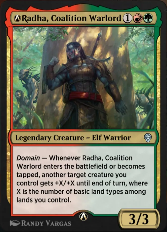 2022 Dominaria United A-Radha, Coalition Warlord uncommon #A-211 uncommon card image