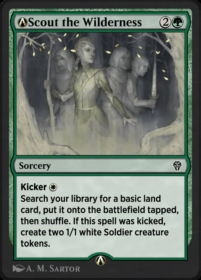2022 Dominaria United A-Scout the Wilderness common #A-176 common card image